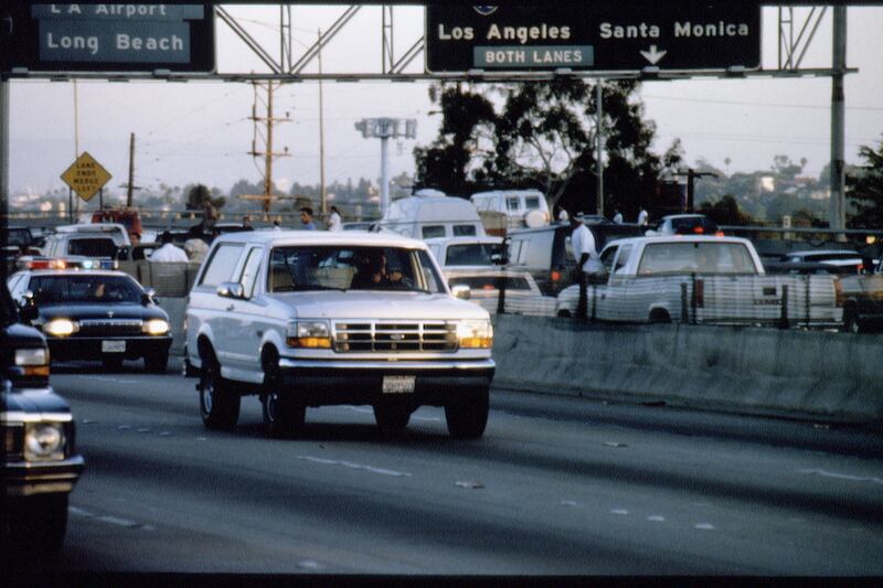 O.J. Simpson car chase.
