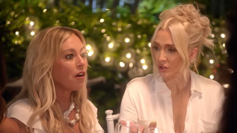 Sutton Stracke and Erika Jayne in RHOBH.