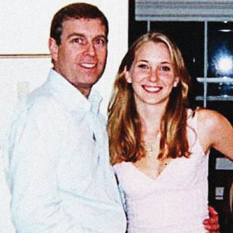 Prince Andrew with Virginia Roberts Giuffre and Ghislaine Maxwell.
