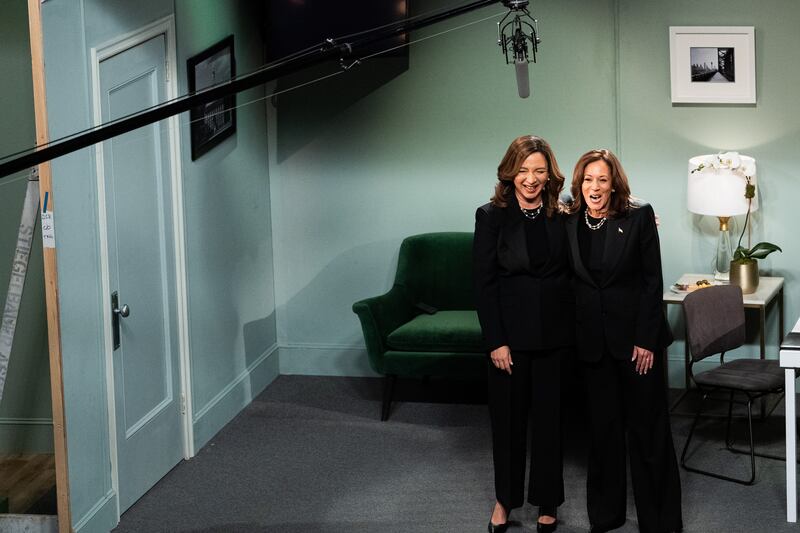 Kamala Harris and Maya Rudolph.