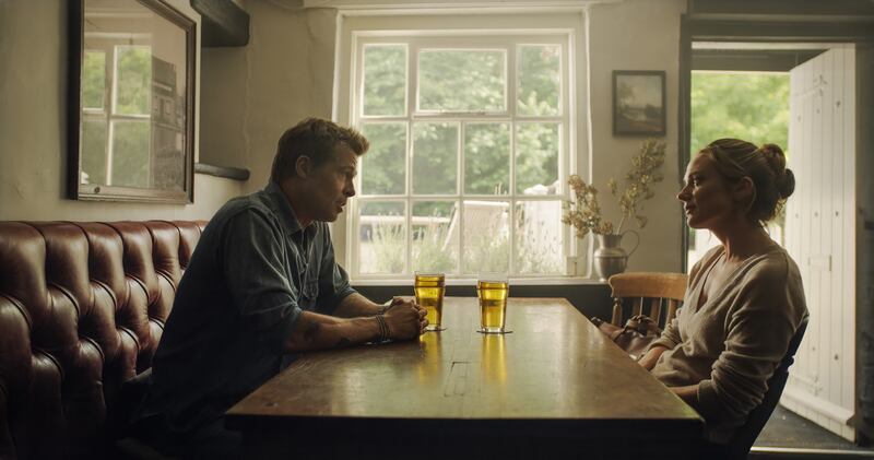 Brad Pitt and Kerry Condon
