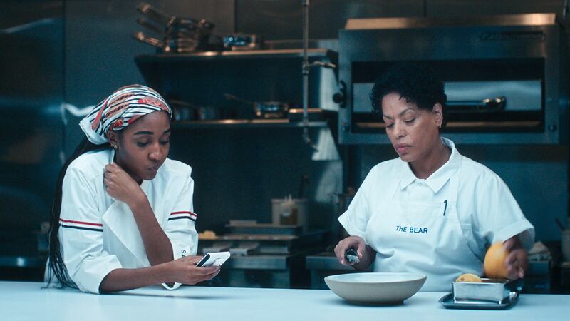 Ayo Edebiri and Liza Colon-Zayas.