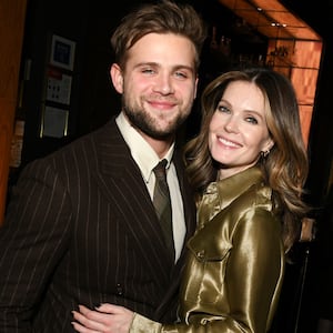Leo Woodall and girlfriend, Meghann Fahy.