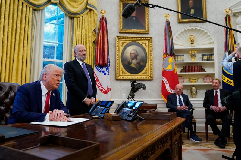 President Donald Trump and media mogul Rupert Murdoch have long had an off-and-on-again relationship, and Murdoch visited Trump in the Oval Office February.
