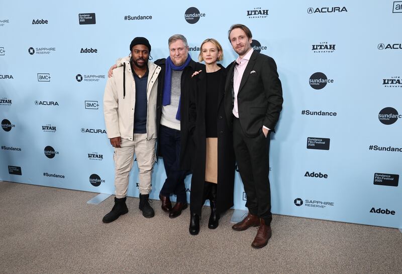 (L-R) Akemnji Ndifornyen, Tim Key, Carey Mulligan, and Tom Basden