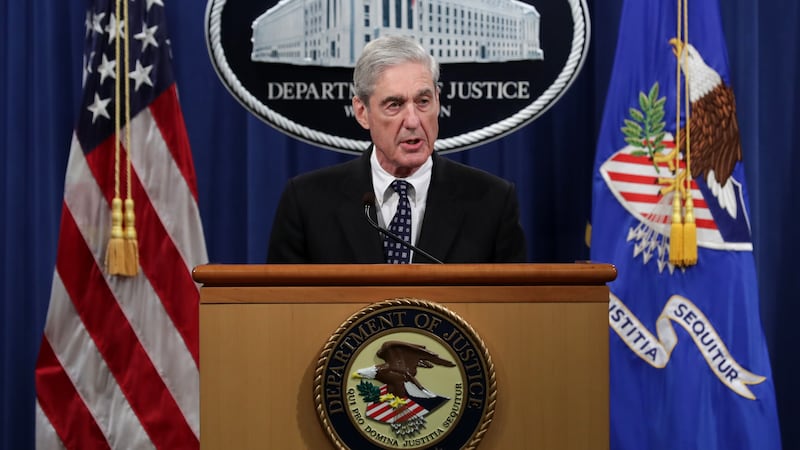 WASHINGTON, DC - MAY 29: Special Counsel Robert Mueller makes a statement about the Russia investigation on May 29, 2019 at the Justice Department in Washington, DC. (Photo by Chip Somodevilla/Getty Images)