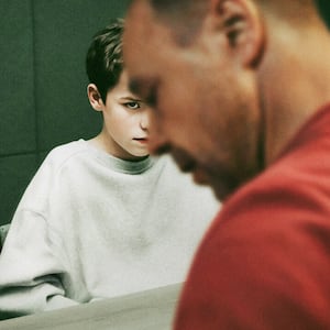 Owen Cooper and Stephen Graham in Adolescence.
