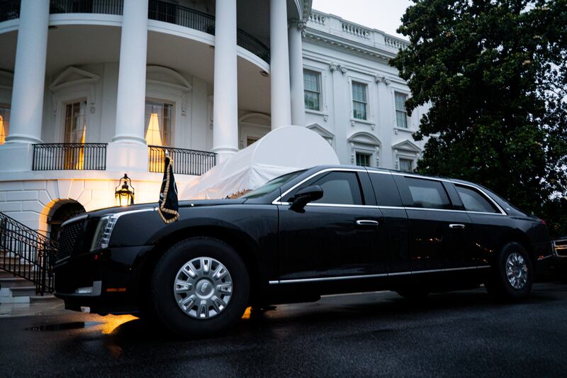 The current presidential limousine, known as "The Beast," went into service in 2018.