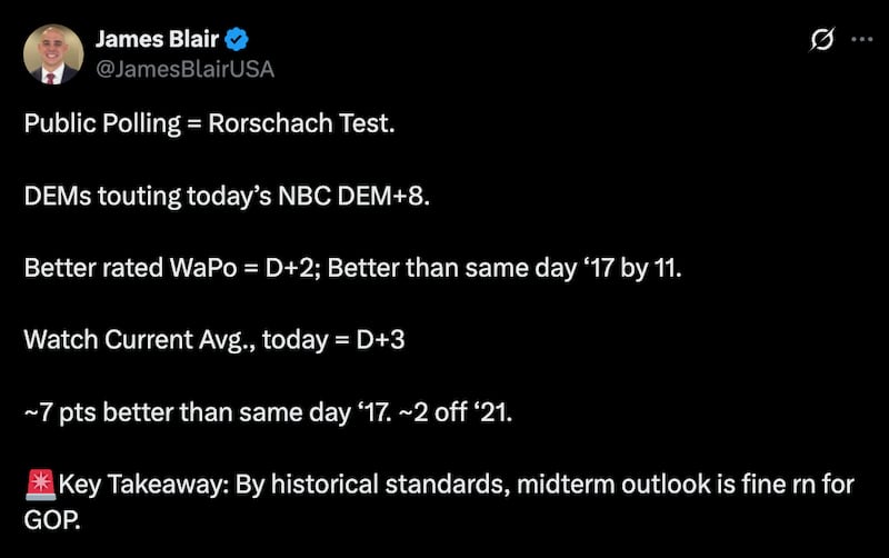 James Blair's tweet.