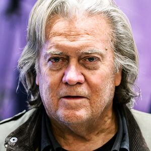 Steve Bannon and Laura Loomer