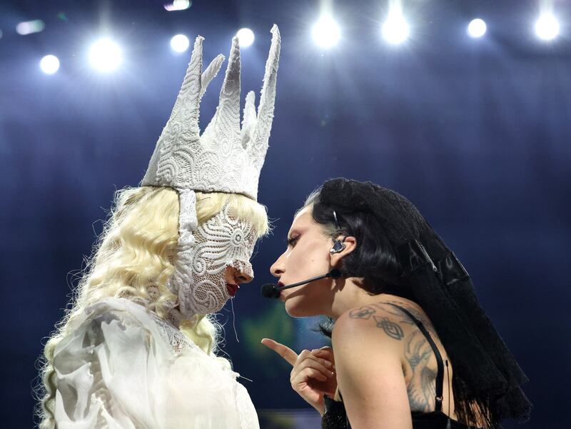 Lady Gaga performs during the kick off of The MAYHEM Ball tour at T-Mobile Arena on July 16, 2025 in Las Vegas, Nevada.
