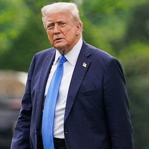 U.S. President Donald Trump walks to board Marine One to depart for Alabama, on the South Lawn of the White House in Washington, D.C., U.S., May 1, 2025.