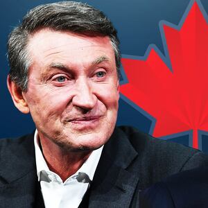 Wayne Gretzky, Donald Trump Illustration