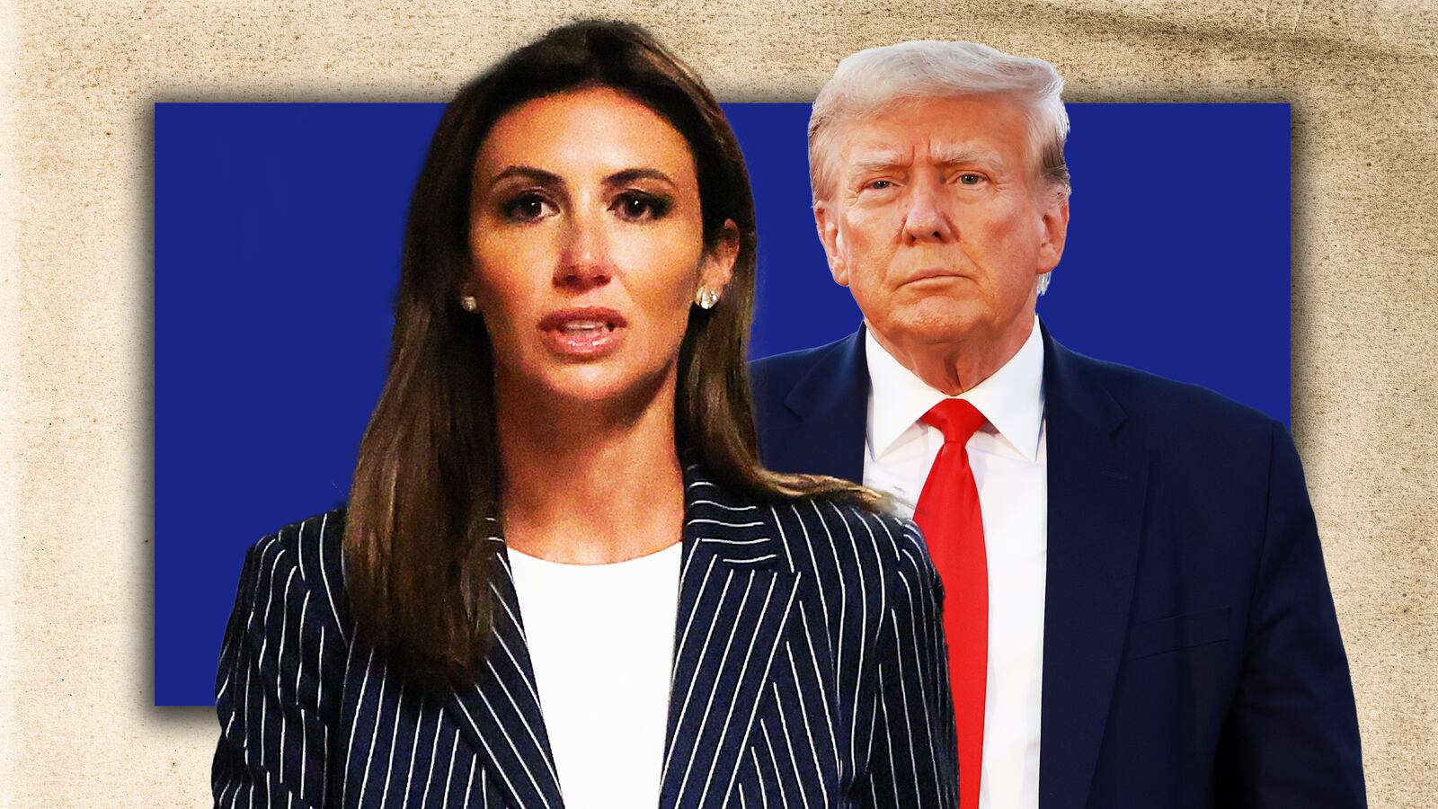 Donald Trump, Alina Habba illustration