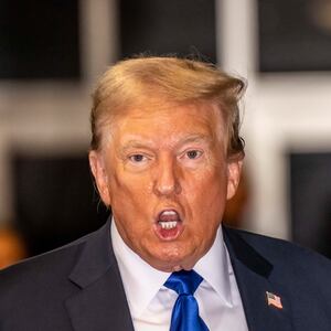 Former U.S. President Donald Trump speaks to the media at his criminal trial at Manhattan Criminal Court on May 30, 2024 in New York City. 