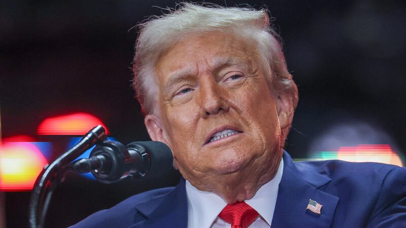 GLENDALE, ARIZONA - SEPTEMBER 21: U.S. President Donald Trump speaks during the memorial service for political activist Charlie Kirk at State Farm Stadium on September 21, 2025 in Glendale, Arizona. Kirk, the CEO and co-founder of Turning Point USA, was shot and killed on September 10th while speaking at an event during his "American Comeback Tour" at Utah Valley University. (Photo by Win McNamee/Getty Images)