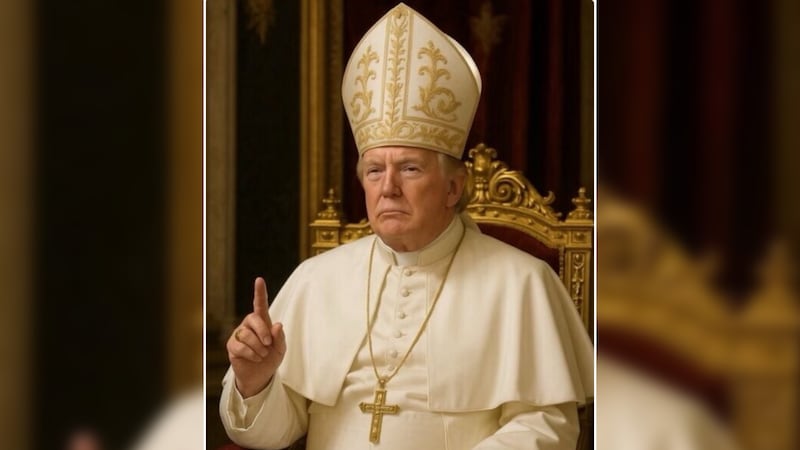 AI image of Trump as Pope that Trump shared on Truth Social