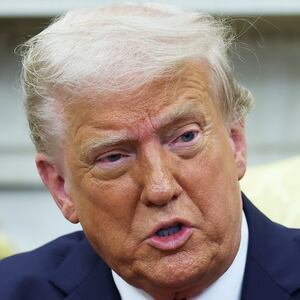 Donald Trump, E Jean Carroll photo split