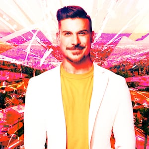 A photo illustration of Jax Taylor from The Valley.