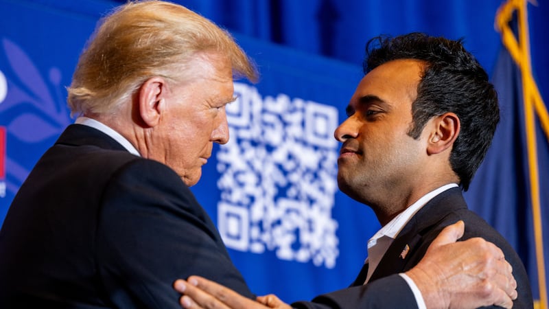 Donald Trump and Vivek Ramaswamy