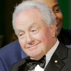 LOS ANGELES, CALIFORNIA - SEPTEMBER 12: 74th ANNUAL PRIMETIME EMMY AWARDS -- Pictured: Lorne Michaels reacts after "Saturday Night Live" won the Variety Sketch Series award on stage during the 74th Annual Primetime Emmy Awards held at the Microsoft Theater on September 12, 2022. -- (Photo by Chris Haston/NBC via Getty Images)