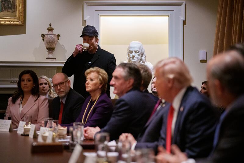 Donald Trump’s first Cabinet meeting.