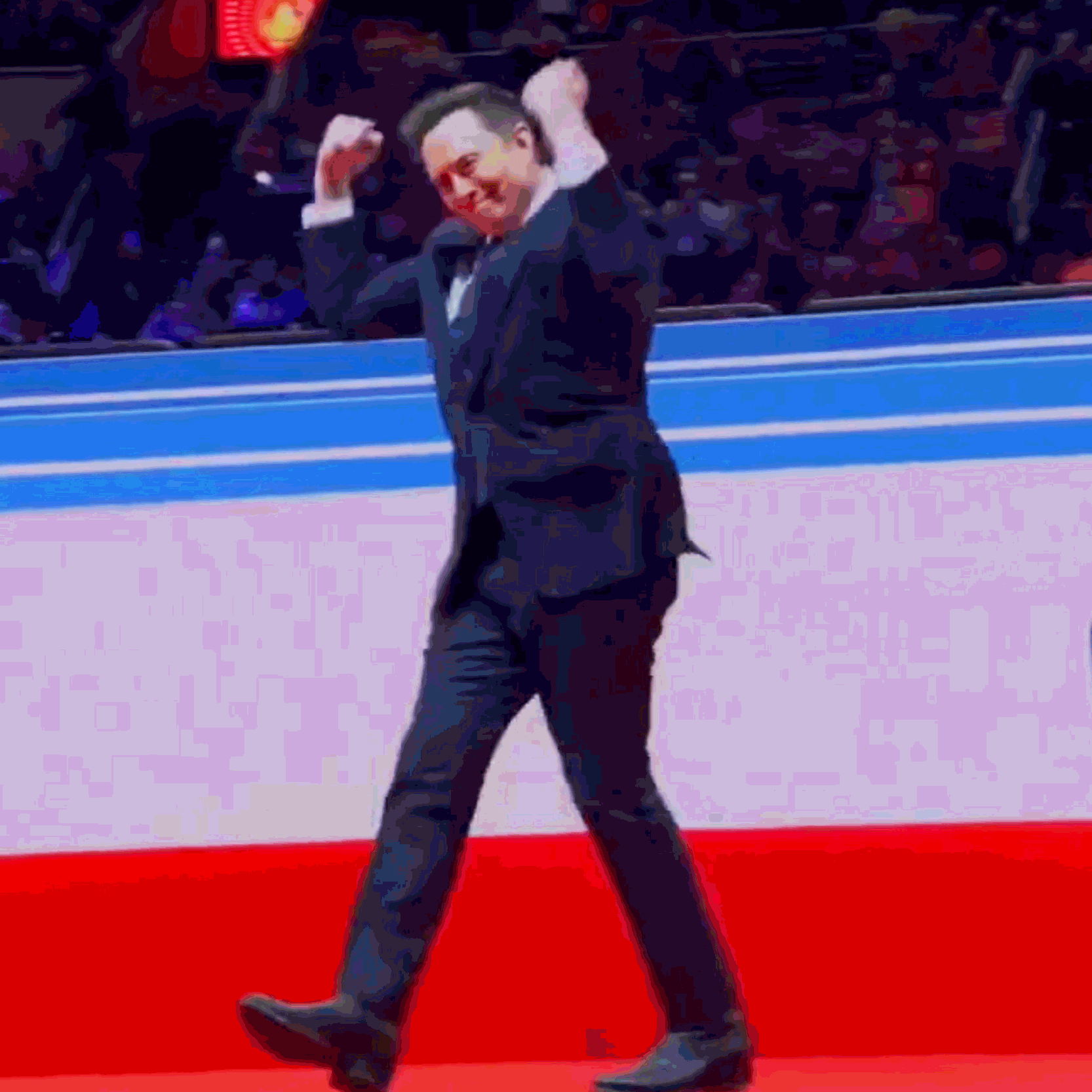 Elon Musk dancing during the Trump Inauguration.