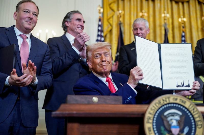 Trump has signed several executive orders that some Democratic representatives say are unconstitutional.