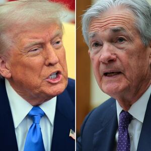Donald Trump and Jerome Powell