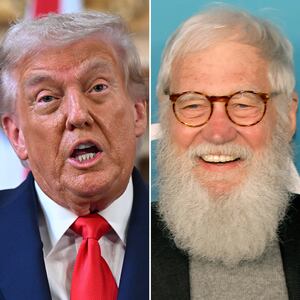 Donald Trump and David Letterman