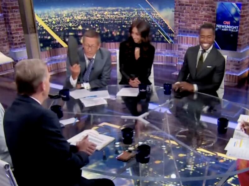 The panel reacts as Quest takes off his shoe.