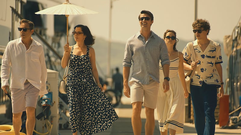 Jason Isaacs, Parker Posey, Patrick Schwarzenegger, Sarah Catherine Hook and Sam Nivola