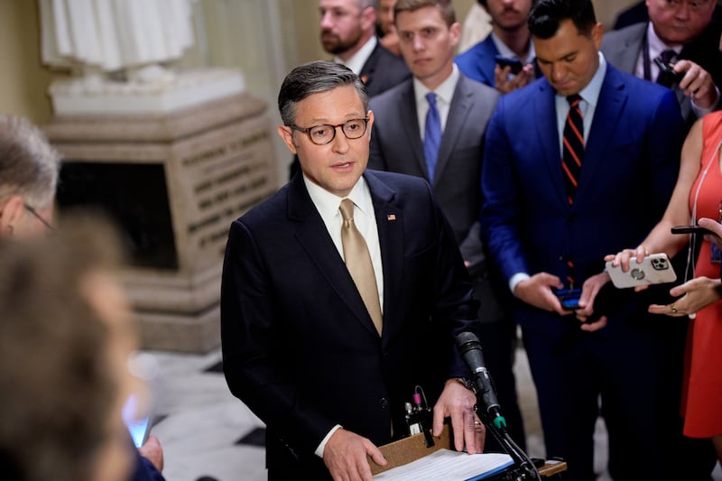 Speaker Mike Johnson insisted that the House was not heading out early on recess to avoid a vote to release the Esptein files, but he rejected holding a vote on the resolution.