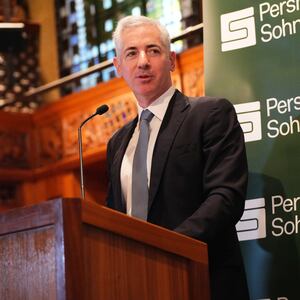 Bill Ackman speaks at The 2024 Pershing Square Foundation Prize Dinner.
