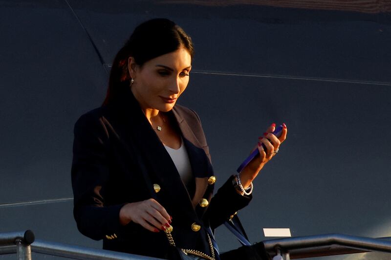 Laura Loomer arrives ahead of former U.S. President Donald Trump's debate with Democratic presidential nominee and U.S. Vice President Kamala Harris, in Philadelphia, Pennsylvania, U.S., September 10, 2024.