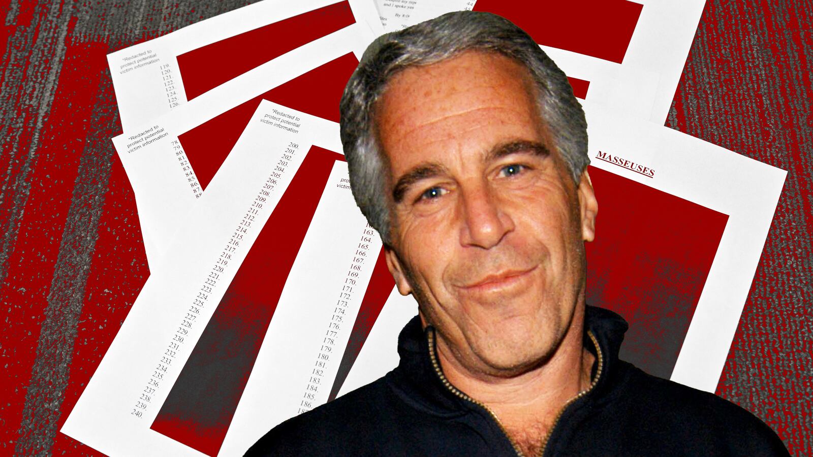 Jeffery Epstein photo illustration