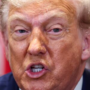 President Donald Trump speaks during a cabinet meeting at the White House in Washington, D.C.