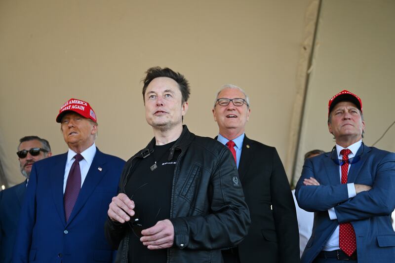 Elon Musk and Donald Trump.