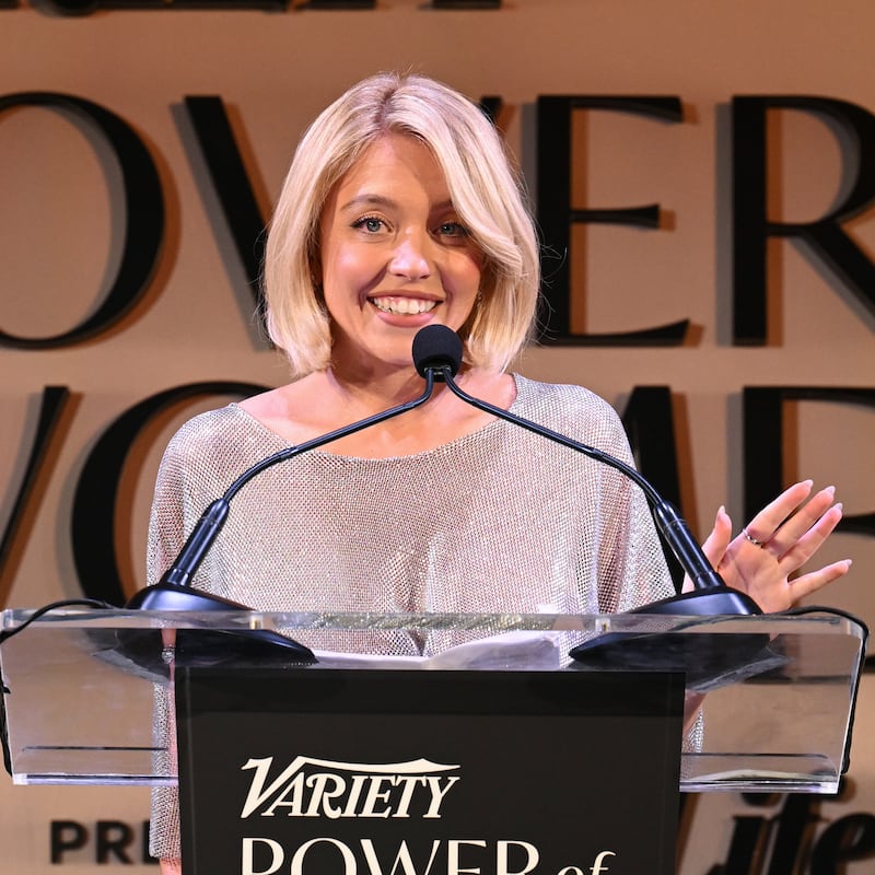 Sydney Sweeney at Variety's 2025 Power of Women Los Angeles, Presented by Lifetime at the Beverly Hills Hotel on October 29, 2025 in Beverly Hills, California. (Photo by Gilbert Flores/Variety via Getty Images)