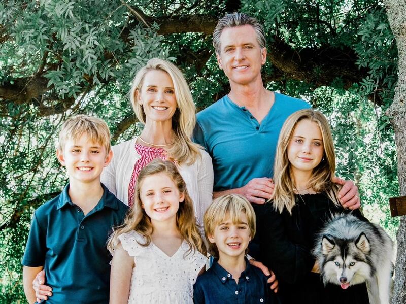 Newsom and his wife, Jennifer Siebel Newsom, and their four children, Montana, 14, Hunter, 12, Brooklynn, 10, and Dutch, seven. 

https://gavinnewsom.com/about/