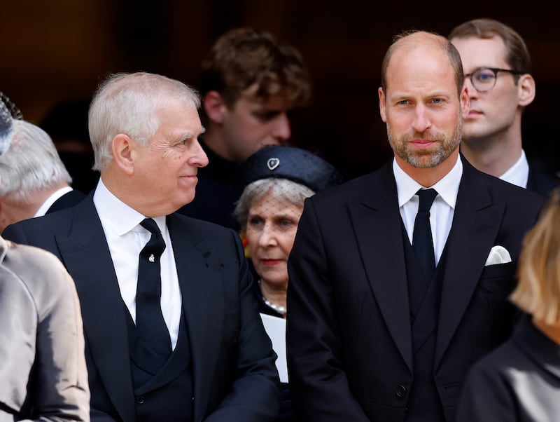Prince Andrew and Prince William, Prince of Wales.