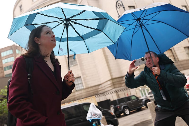 NEW YORK, NEW YORK - MAY 22: U.S. attorney Maurene Ryan Comey arrives for the Sean "Diddy" Combs sex trafficking trial at Manhattan Federal Court   on May 22, 2025 in New York City. Combs, 55, has pleaded not guilty on all counts, which include a racketeering charge alleging the hip-hop pioneer was the leader of a sex crime ring that included drug-fueled sex parties through the use of force, threats and violence. (Photo by Michael M. Santiago/Getty Images)