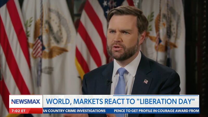 Vice President JD Vance has said he’s “feeling good” about the post ‘Liberation Day’ market chaos because he thought “it could be worse.”