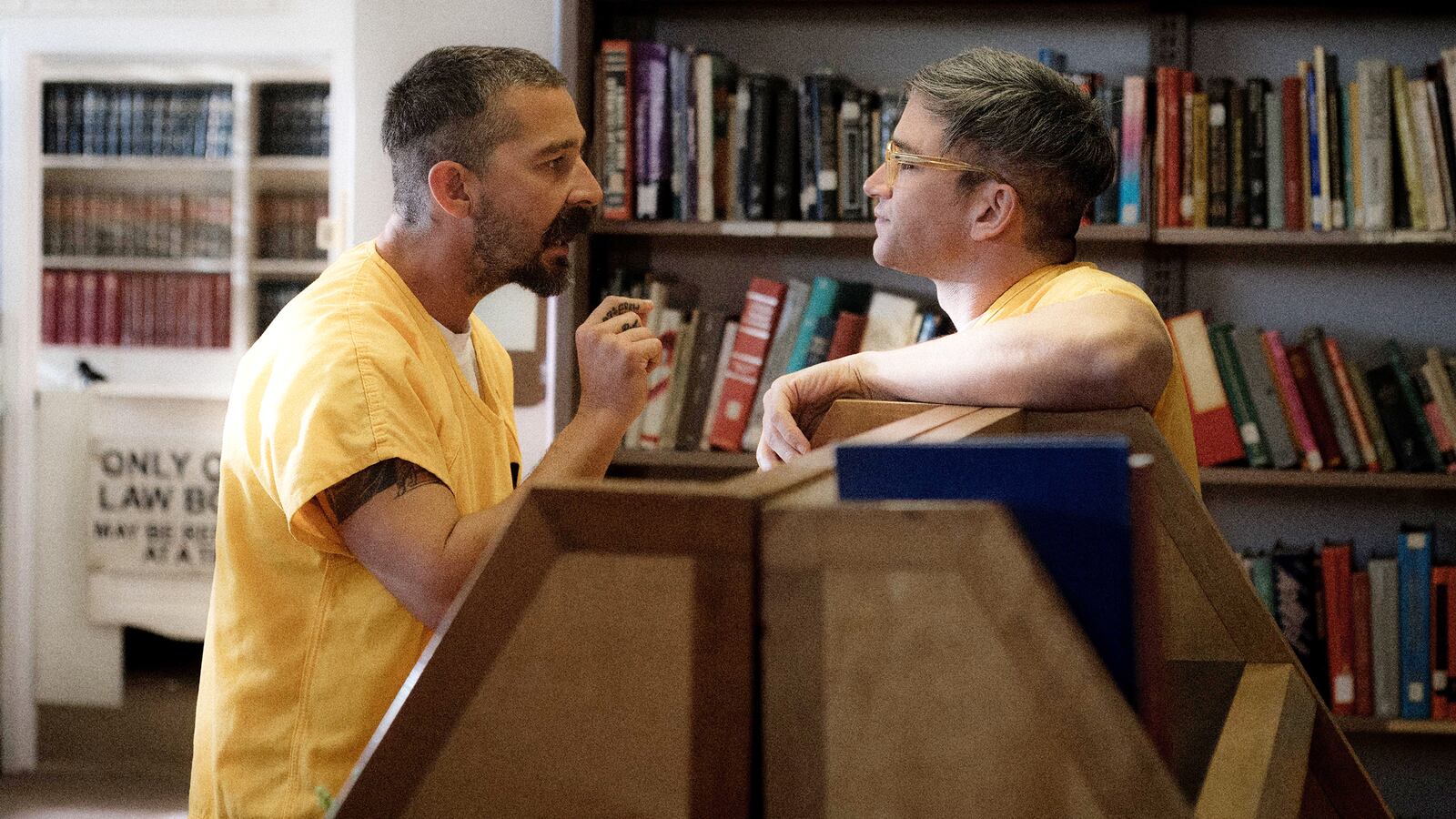 Shia LaBeouf and Evan Jonigkeit in Henry Johnson.