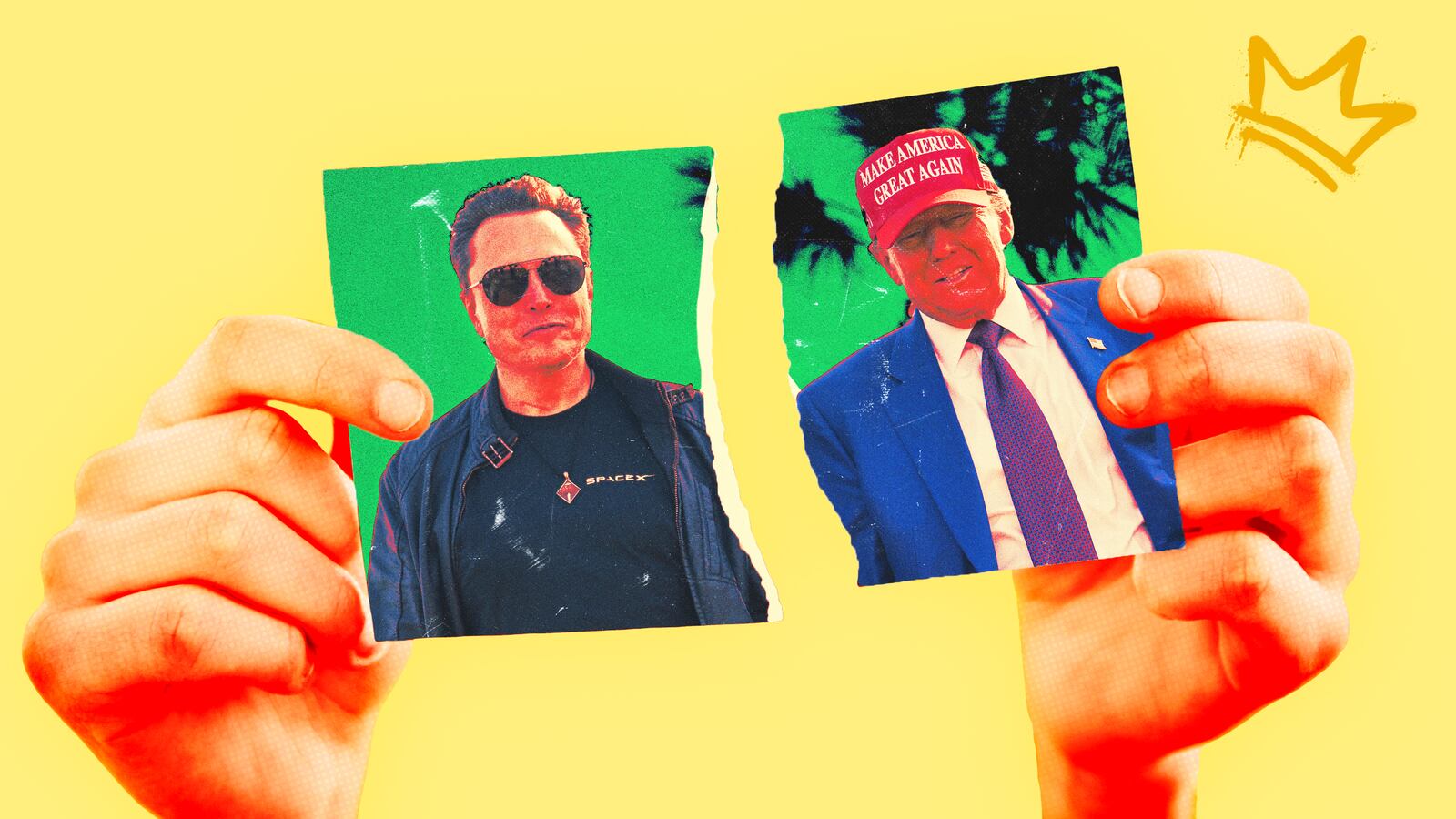 Elon Musk and Donald Trump.