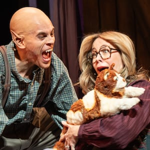 Taylor Trensch, Mary Faber, and Christopher Sieber