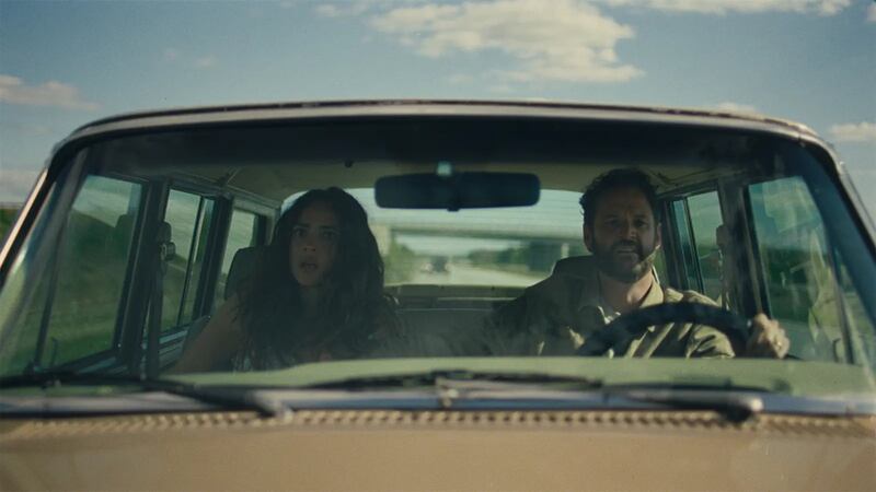 Adria Arjona and Kyle Marvin