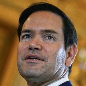 U.S. Secretary of State Marco Rubio looks on upon his arrival at the Quai d'Orsay, France's Ministry of Foreign Affairs, before a bilateral meeting with his French counterpart in Paris, France April 17, 2025. JULIEN DE ROSA/Pool via REUTERS