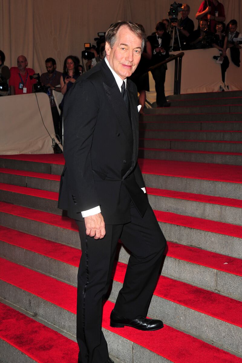 Charlie Rose attends The Metropolitan Museum of Arts Spring 2010 Costume Institute Benefit Gala at The Metropolitan Museum of Art on May 3rd, 2010 in New York.