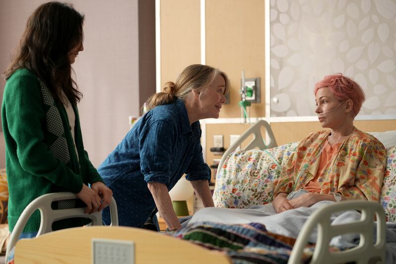 Jenny Slate as Nikki, Sissy Spacek as Gail and Michelle Williams as Molly.